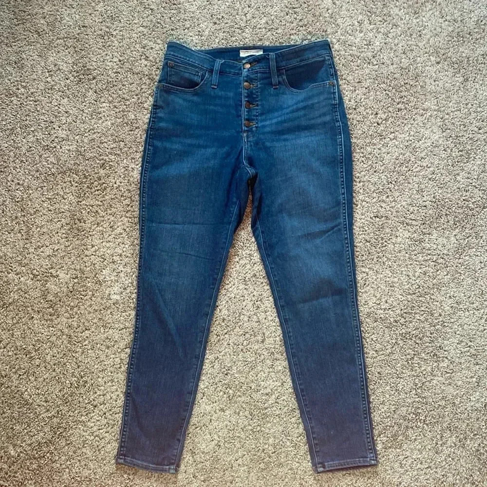 Madewell Women's Skinny Jeans in Dark Blue (Curvy Roadtripper)